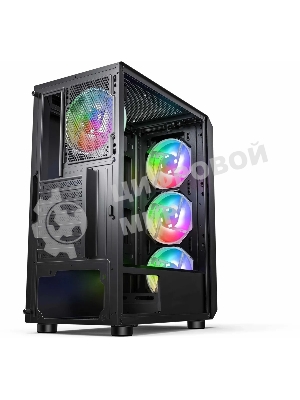 Компьютерный корпус Accord 3338 черный без БП ATX 1xUSB2.0 1xUSB3.0 1xUSB3.1 audio bott PSU