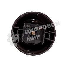 Розетка Bironi B1-101-22 пластик, с заземлением, коричневый