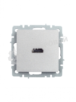Розетка HDMI IEK BRITE РHDMI-0-БрА алюминий