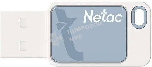 Флешка USB Netac UA31 (NT03UA31N-032G-20BL), 32Gb, USB 2.0, R/W 110/45, синий/белый