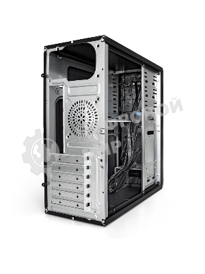 Компьютерный корпус Miditower ExeGate CP-603UB-UNS350 (ATX, БП UNS350 с вент. 12см, 2хUSB, аудио, черный)