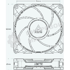 Вентилятор корпусной ARCTIC P12 Pro PST - retail (ACFAN00306A) 