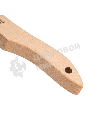 Щетка зачистная Denzel 5-и рядная, прямая проволока из нержавеющей стали с деревянной ручкой, EFP