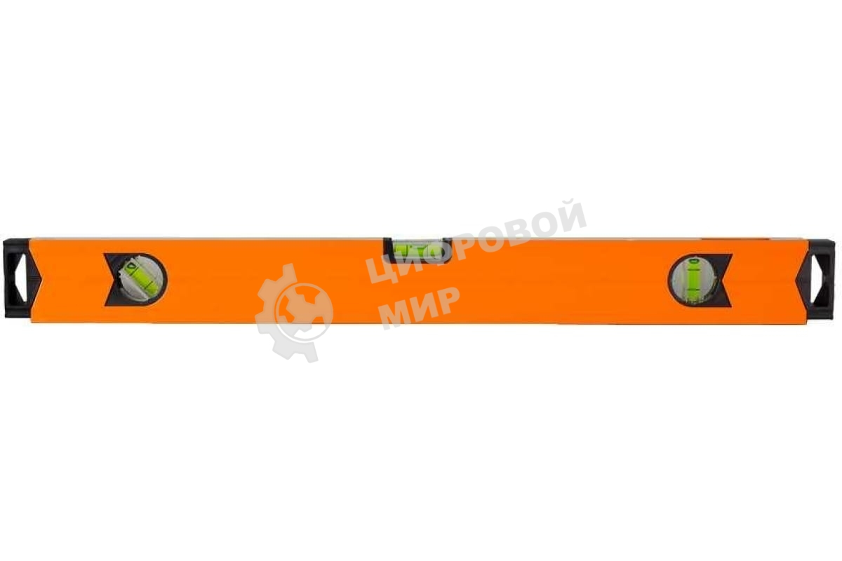 Уровень алюминиевый Вихрь Магнитный 600 мм, фрезерованный, 3 глазка/1 зеркальный/73/11/4/18