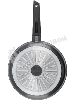 Сковорода Rondell Kontur RDA-1486, 24 см, с крышкой, графитовый