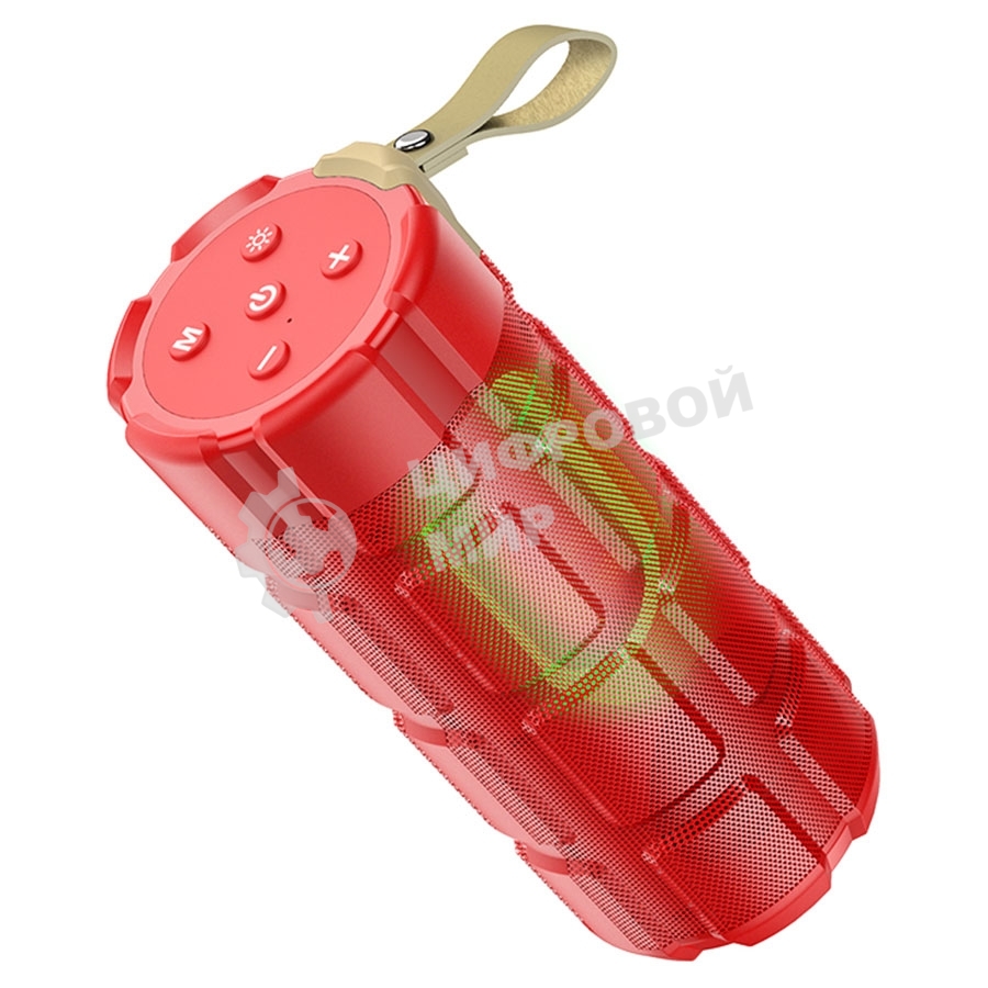 Портативная колонка HOCO HC7 красный LED подсветка