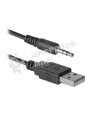 Акустическая система Defender SPK-240 2.0 черный (2x3 Вт, USB пит, раз. д. науш.)