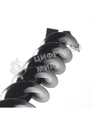 Шнек двухзаходный D 100B для грунта к бензобуру со сменными ножами, диаметр 100мм длина 800мм