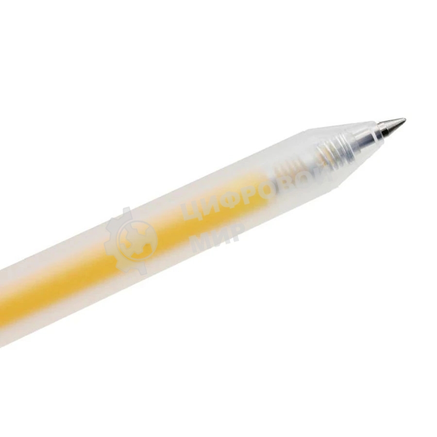 Ручка гелевая Deli Delight EG118-YL прозрачный, желтые чернила, линия 0.5мм