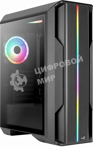 Компьютерный корпус Aerocool/Formula Splinter Duo-G-BK-v1 черный без БП mATX 2x120мм 2xUSB3.0 audio