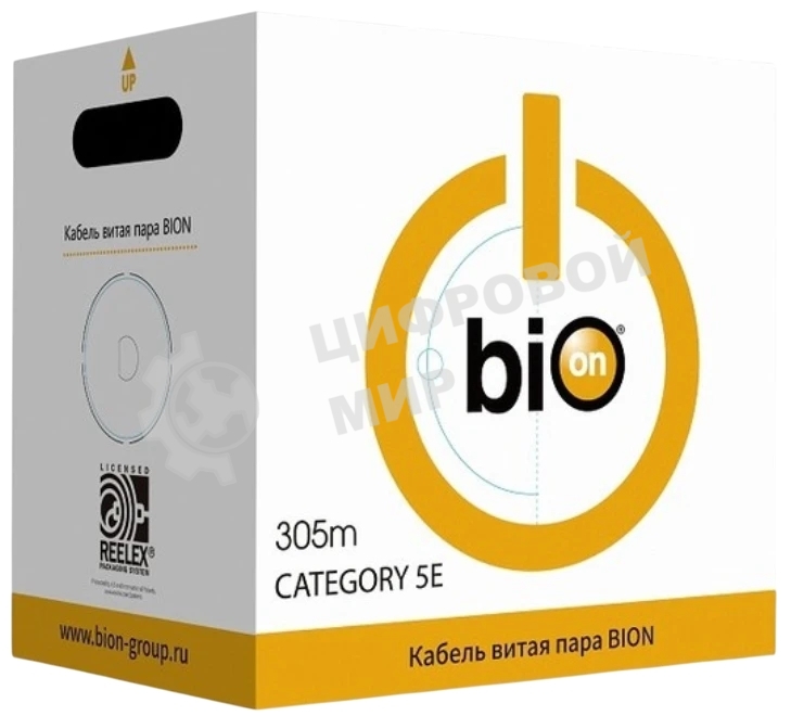 Кабель витая пара Bion BCL-F5480-381 F/UTP, кат.5e, 4x2x0,48 мм AWG 24, медь, одножильный, PE, для внешней прокладки, 305м, черный