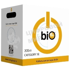 Кабель витая пара Bion BCL-F5480-381 F/UTP, кат.5e, 4x2x0,48 мм AWG 24, медь, одножильный, PE, для внешней прокладки, 305м, черный