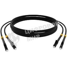 Патч-корд Cabeus FOP(D)-9-LC-LC-3M-BK 2x9/125 OS2 LC дуплекс-LC дуплекс 3м LSZH черный
