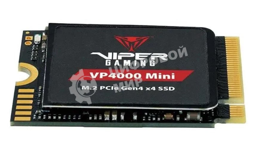 Накопитель SSD Patriot Viper VP4000, 2Tb, PCIe 4.0 x16, M.2 2230, NVMe, R/W 3200/3500, с радиатором