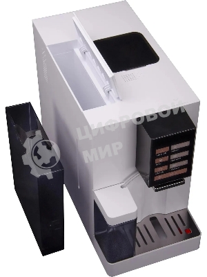 Кофемашина автоматическая Hyundai HAM-4103 белый, исп. кофе - молотый/зерновой, 1.2 л, 1500 Вт, 19 бар