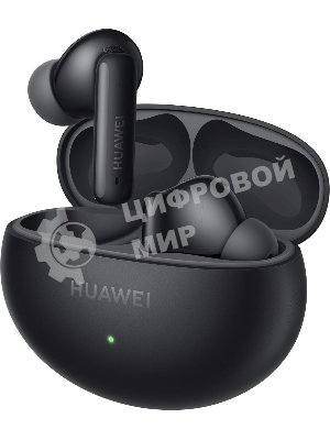 Наушники TWS Huawei FreeBuds 6i (Orca-T100) черный, внутриканальные, Bluetooth, активное шумоподавление, до 8 ч