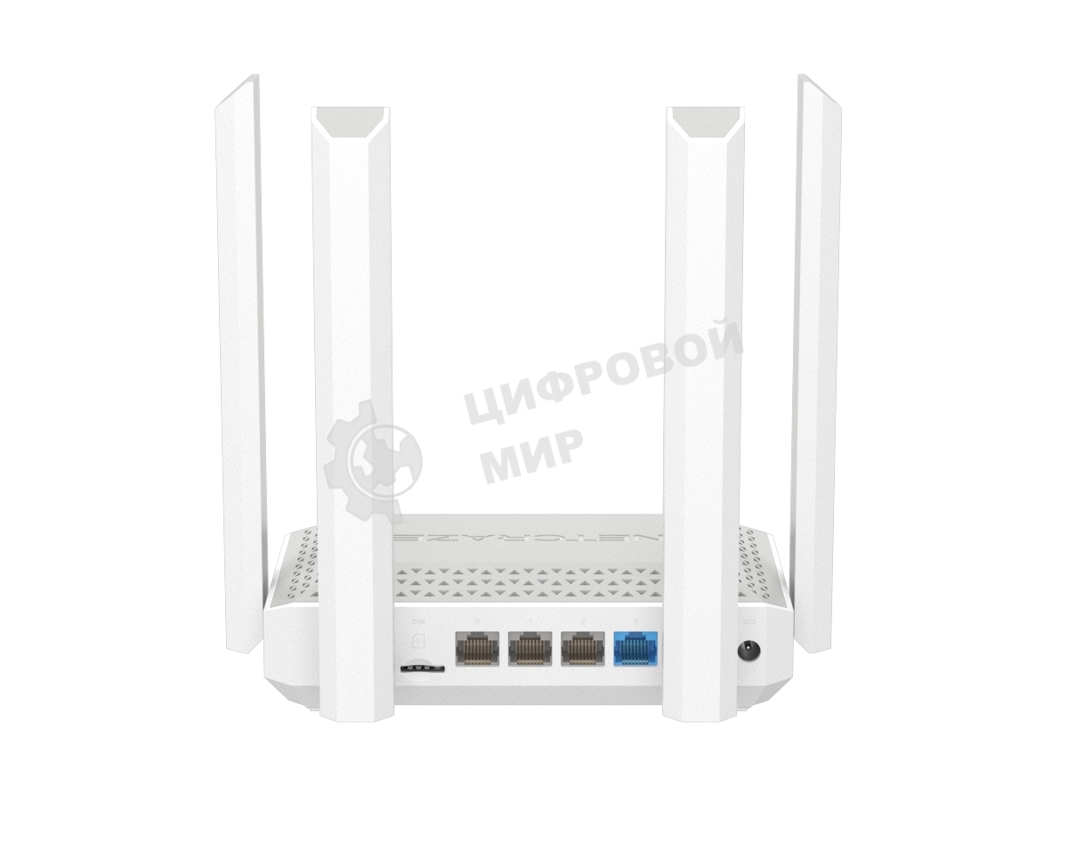 Гигабитный интернет-центр Netcraze Speedster 4G+ (NC-2911) с модемом 4G+, Mesh Wi-Fi 5 AC1200 и 4-портовым Smart-коммутатором