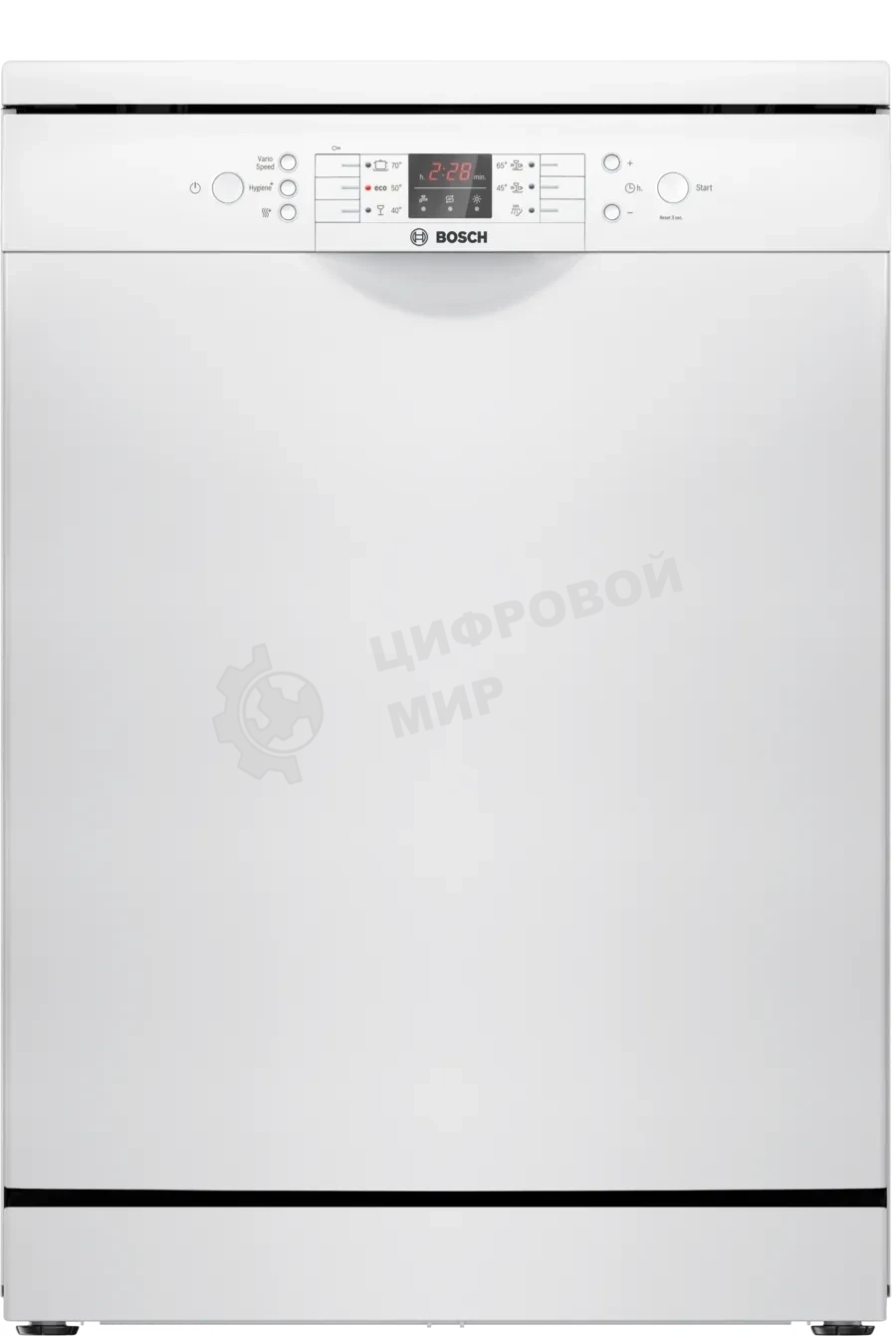 Посудомоечная машина Bosch SMS26AW00Q, белый, 60 см, 12 компл., сушка интенсивная, 48 дБ, класс A++