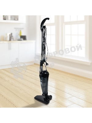 Пылесос вертикальный Endever Skyclean VC 284 серый, питание от сети, 130 Вт, уборка сухая, пылесборник 1.9 л