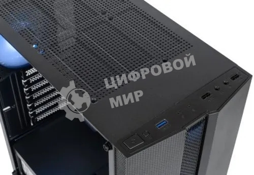 Компьютерный корпус ATX Eurocase A85 4ARGB черный без БП закаленное стекло USB 3.0