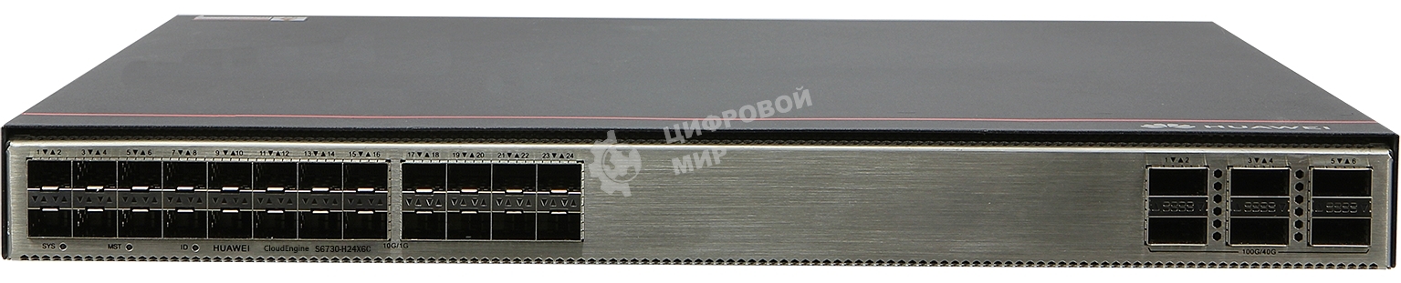 Коммутатор Huawei 24SFP+ 6QSFP+ S6730-H24X6C