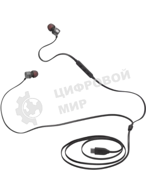 Проводные наушники JBL Tune 310C черный, внутриканальные, USB Type-C