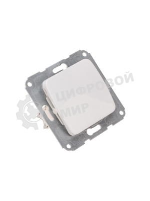 Выключатель м1кл с/у 10А мех. белый Kranz (1/10/120)