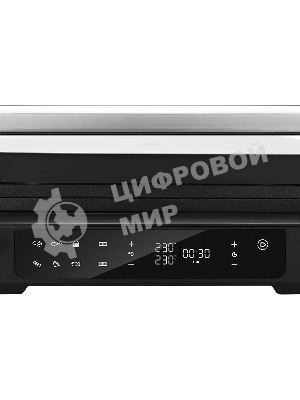 Электрогриль Kitfort КТ-3675 2000Вт серебристый/черный