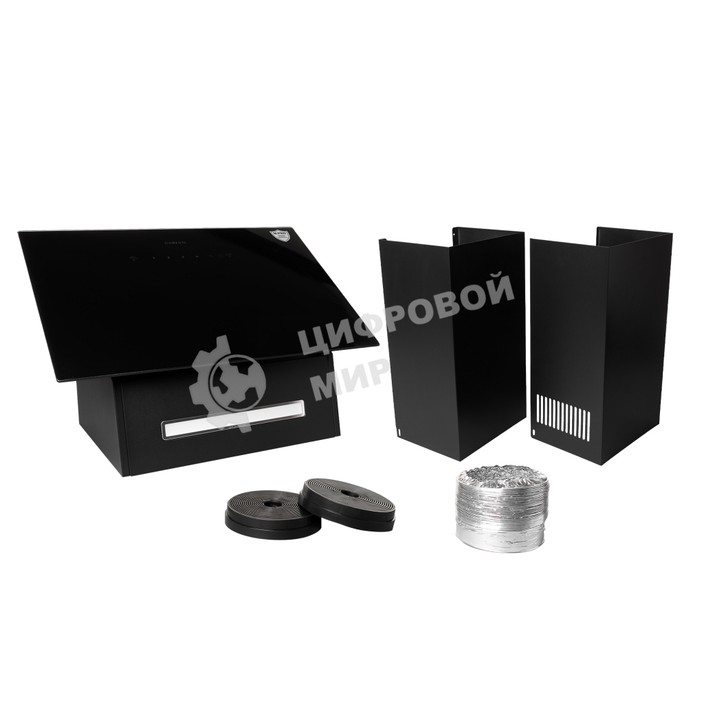 Вытяжка каминная Garlyn CH-60 черный управление: сенсорное (1 мотор)