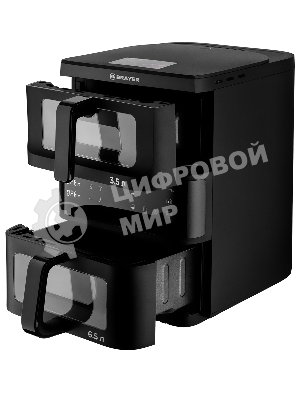 Аэрогриль Brayer 2048BR черный, 2500 Вт, 10 л, сенсор, 10 программ