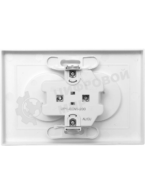 Розетка 2-м EKF UP1-SOW-200 СП Эпика 16А без заземл. без защ. шторок с рамкой механизм бел.
