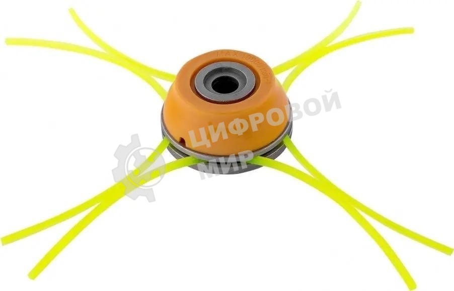 Головка триммерная Denzel универсальная алюминиевый корпус, леска до 4 мм D 96358