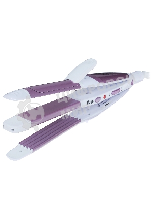 Мультистайлер DELTA LUX DL-0632 белый/сиреневый, 32 мм, 180 °C, 1 режим