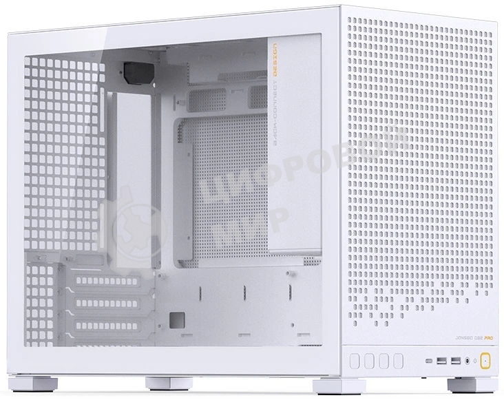 Корпус без блока питания Case JONSBO D32 PRO, Mini-Tower, TG, no fan, 2xUSB-A 3.2 + 1xUSB-C 3.2, mATX, mDTX, mITX White