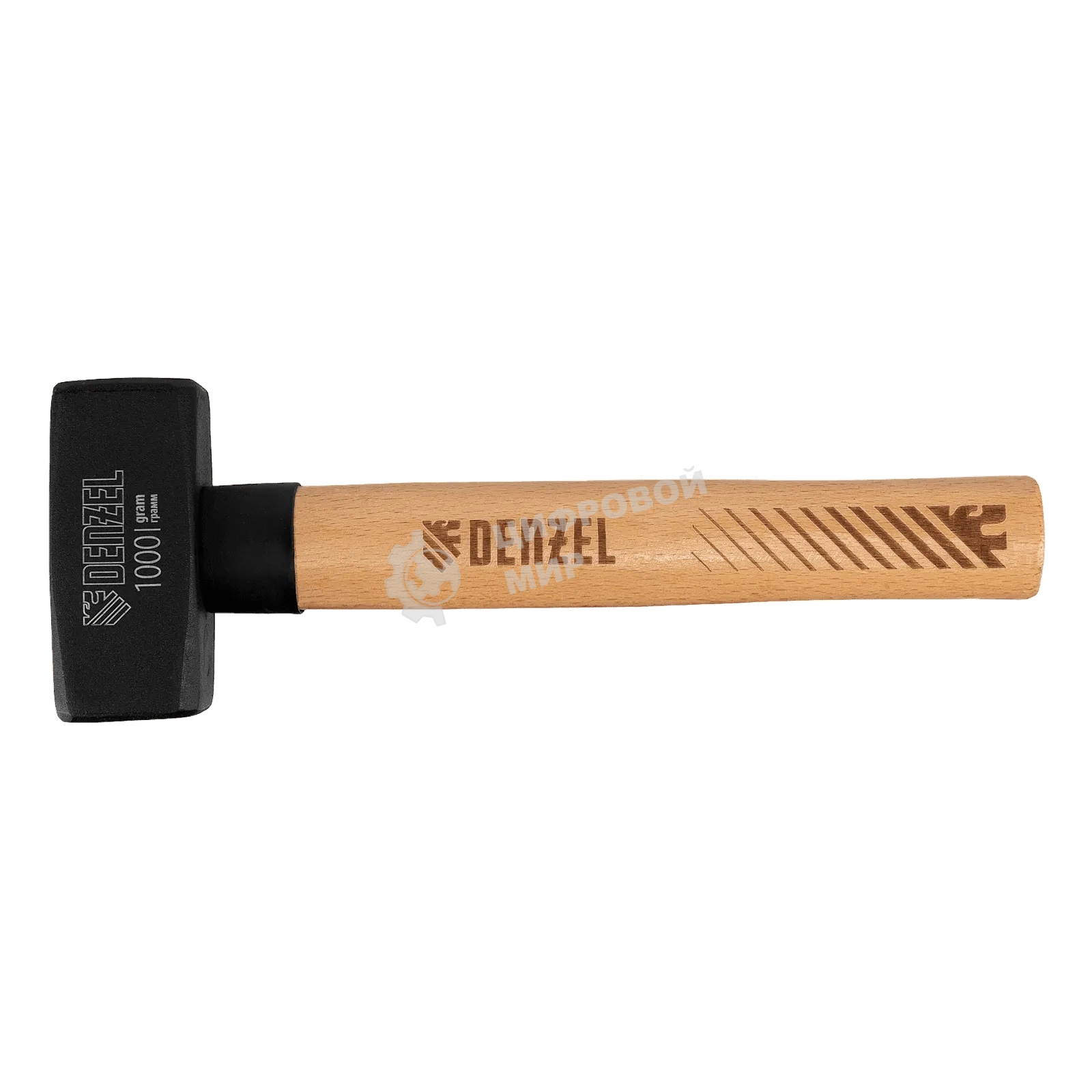 Кувалда Denzel 1000 г, кованая головка, буковая рукоятка