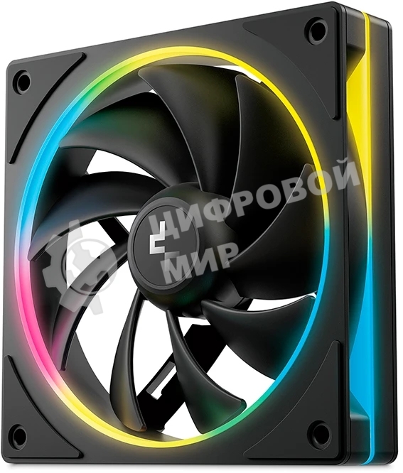 Вентилятор для корпуса Deepcool FL12 SE ARGb 120х120x25 черный 4-pin 28.67дБ (упак.:1шт) (R-FL12SE-BKAPN1-G) Ret