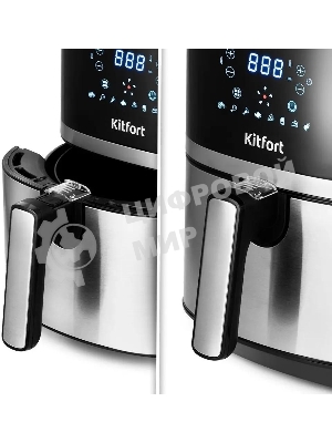 Аэрогриль Kitfort КТ-2221 черный, 1500 Вт, 3.3 л, сенсор, 8 программ