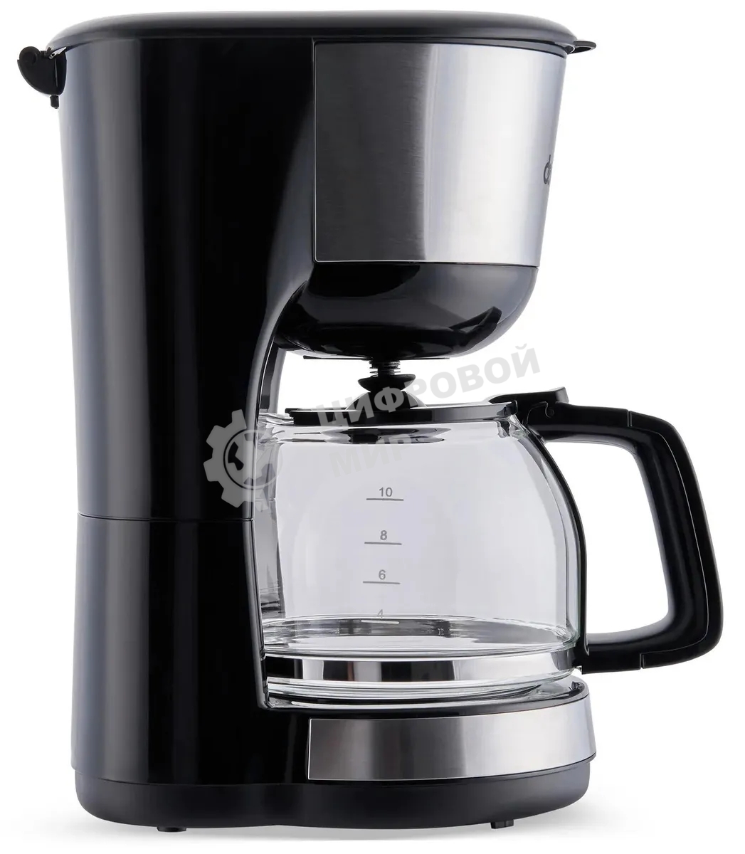 Кофеварка капельная Domfy metal DSM-CM301 1000Вт черный/серебристый