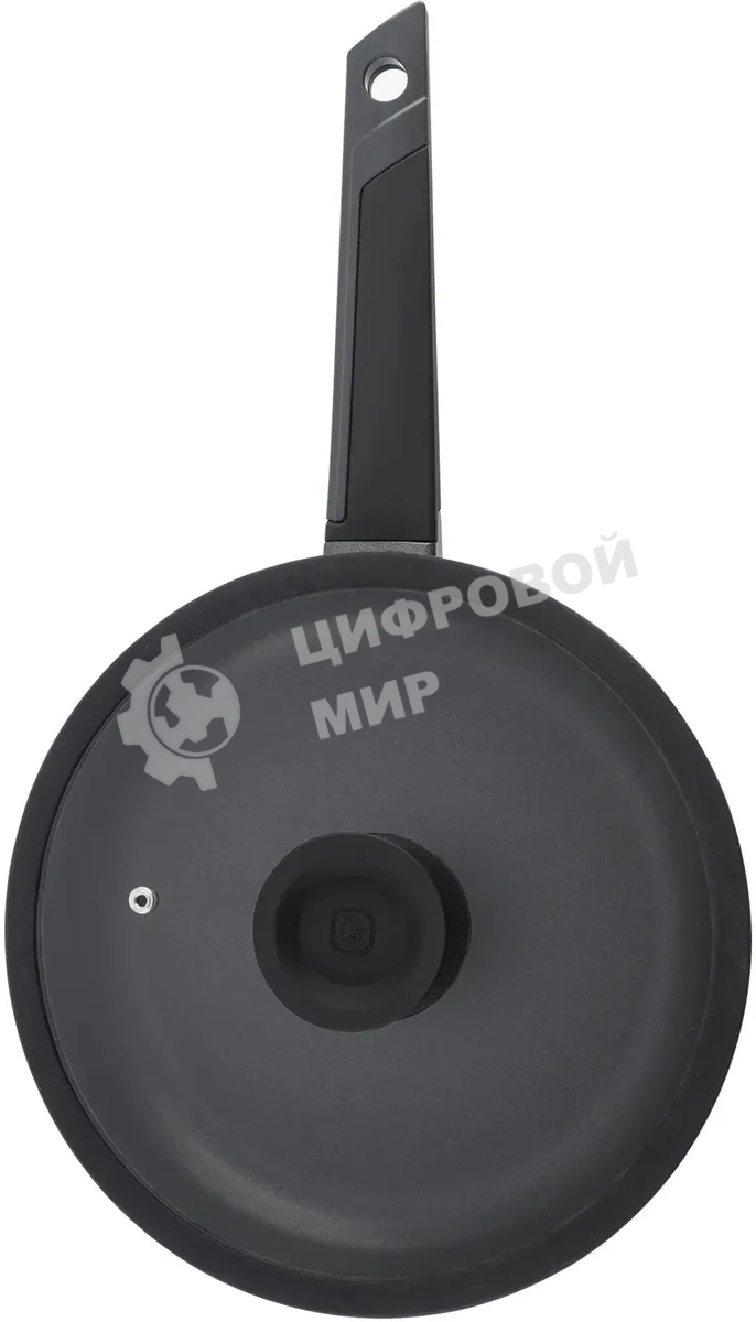Сковорода Rondell Kontur RDA-1486, 24 см, с крышкой, графитовый