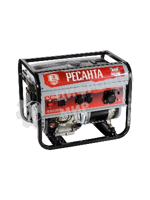Электрогенератор бензиновый Ресанта БГ 6500 Р, 5.5 кВт, 66 дБ, 72.8 кг