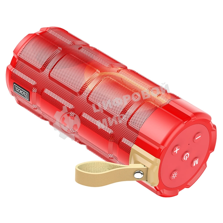 Портативная колонка HOCO HC7 красный LED подсветка