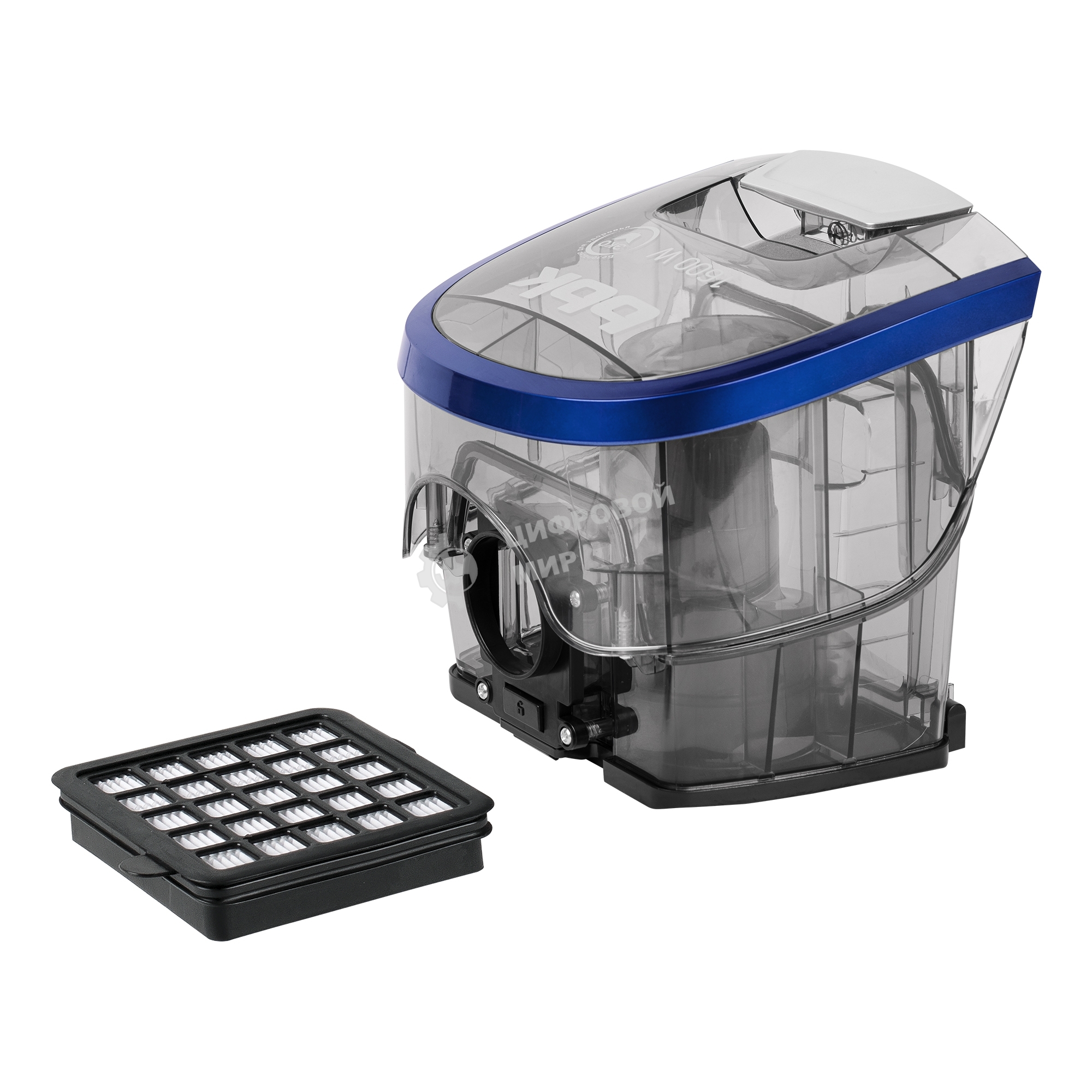 Пылесос BBK BV1509 имперский синий, 300/1600 Вт, уборка сухая, пылесборник контейнер 2 л