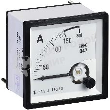 Амперметр аналоговый DEKraft 150/5А AC 72х72мм КТ 1,5 трансф. подкл.