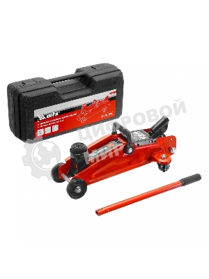 Домкрат гидравлический подкатной MTX, 2т, 135-320 мм, в пласт. кейсе 51083