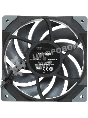 Вентилятор для корпуса Thermaltake TOUGHFAN 12 черный, 120 мм, 2000 об/мин, 22.3 дБ, 4 pin
