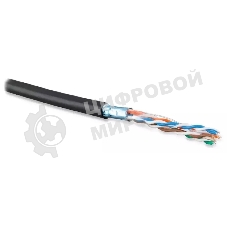 Кабель витая пара Bion BCL-F5480-381 F/UTP, кат.5e, 4x2x0,48 мм AWG 24, медь, одножильный, PE, для внешней прокладки, 305м, черный