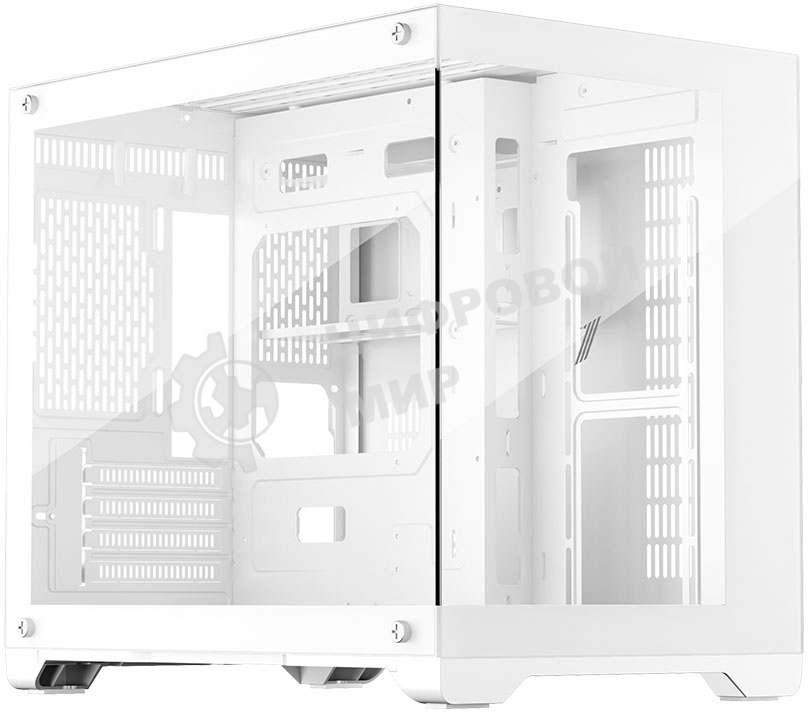 Компьютерный корпус 1STPLAYER MEGAVIEW MV6-T белый/mATX/MV6-TP-WH