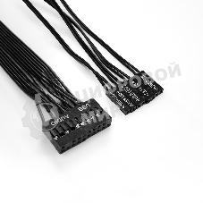 Компьютерный корпус Miditower ExeGate AA-440-UNS500 (ATX, БП UNS500 с вент. 12см, 2*USB, аудио, черный)