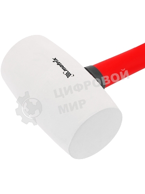 Киянка резиновая Matrix 11198 910 г, белая резина, фибергласовая рукоятка