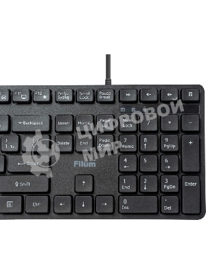 Клавиатура Filum FL-KB15 проводная, USB Type-A, чёрный